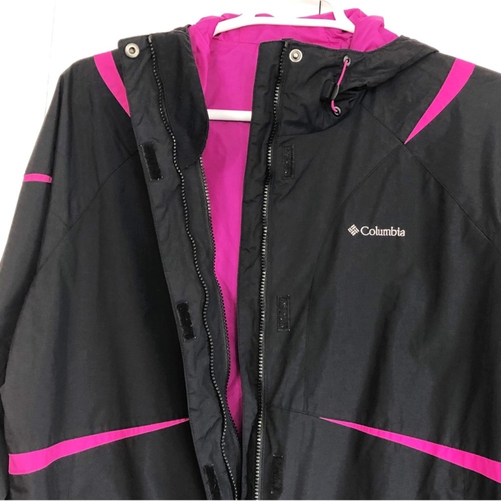 Columbia Women's Black & Hot Pink Interchange Jacket Size 1X - Picture 9 of 15